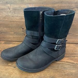 Ugg Sherpa Lined Moto Boots 7
